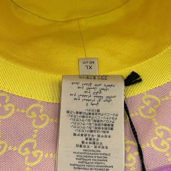 Women's Gucci GG canvas/leather bucket, hat, size XL made in Italy - Picture 9 of 12